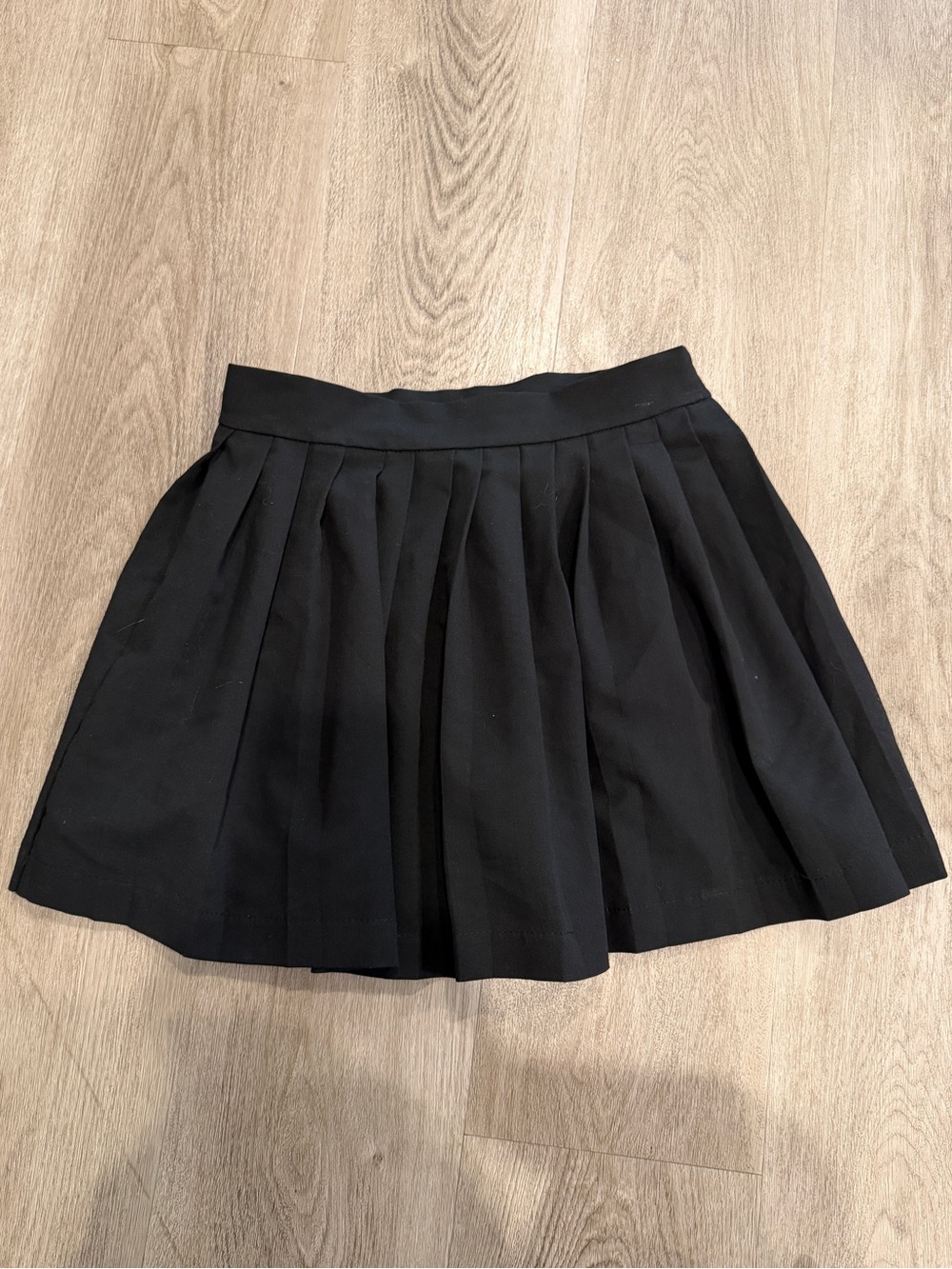 Black Pleated Mini Skort